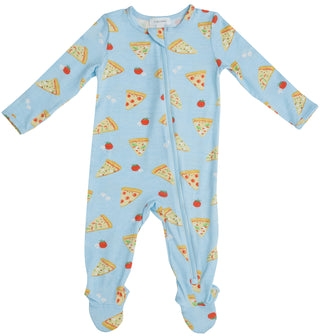Angel Dear Pizza Bamboo Footie with Zipper, Angel Dear, angel Dear, Angel Dear Bamboo Footie, Angel Dear Fall 2020, Angel Dear Footie with Zipper, Angel Dear Pizza, Angel Dear Pizza Bamboo Fo