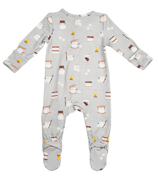 Angel Dear Smores Bamboo Footie with Zipper, Angel Dear, angel Dear, Angel Dear Bamboo Footie, Angel Dear Fall 2020, Angel Dear Footie with Zipper, Angel Dear S'mores, Angel Dear Smores Bambo