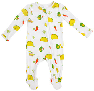 Angel Dear Taco Party Bamboo Footie with Zipper, Angel Dear, angel Dear, Angel Dear Bamboo Footie, Angel Dear Fall 2020, Angel Dear Footie with Zipper, Angel dear Taco, Angel Dear Taco Party,