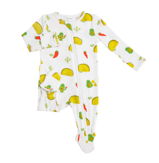 Angel Dear Taco Party Bamboo Footie with Zipper, Angel Dear, angel Dear, Angel Dear Bamboo Footie, Angel Dear Fall 2020, Angel Dear Footie with Zipper, Angel dear Taco, Angel Dear Taco Party,