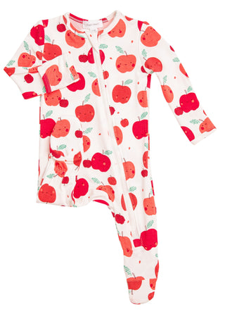 Angel Dear Apple Orchard Bamboo Footie with Zipper, Angel Dear, angel Dear, Angel Dear Apple Orchard, Angel Dear Apple Orchard Bamboo Footie with Zipper, Angel Dear Bamboo Footie, Angel Dear