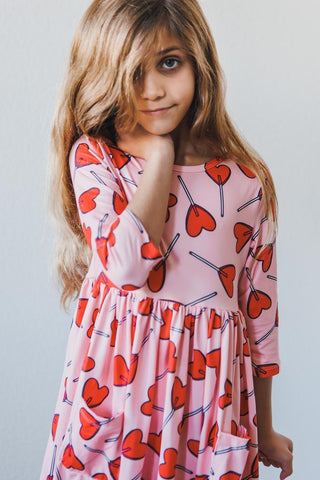 Mila & Rose Sucker for You Pocket Twirl Dress, Mila & Rose, Lollipop, Mila & Rose, Mila & Rose Pocket Twirl Dress, Mila & Rose Twirl Dress, Mila and Rose, Sucker for You Pocket Twirl Dress, V