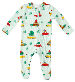 Angel Dear Trees on Cars Footie w/Zipper, Angel Dear, All Things Holiday, Angel Dear, Angel Dear Bamboo Footie, Angel Dear Christmas, Angel dear Footie, Angel Dear Footie with Zipper, Angel D