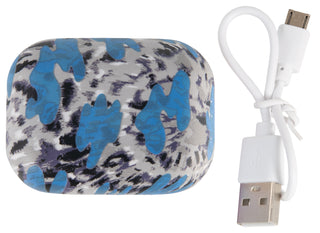 Iscream Blue Tie Dye Compact Earbuds, Iscream, Blue Tie Dye Compact Earbuds, Ear Buds, Eatbuds, EB Girls, Gift, Gift for Boy, Headpahones, Iscream, Iscream Blue Tie Dye, Iscream Blue Tie Dye