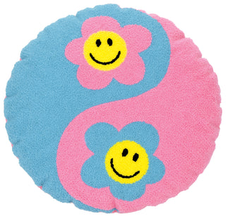 Iscream Yin Yang Daisy Chenille Pillow, Iscream, cf-type-pillow, cf-vendor-iscream, Chenille Pillow, Daisy, Gifts for Girls, Gifts for Tween, iScream, Iscream Chenille Pillow, iscream pillow,
