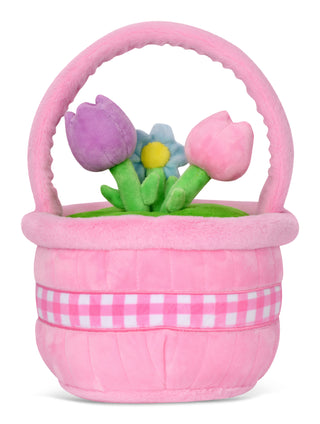 Iscream Flower Basket Fleece Plush, Iscream, cf-type-stuffed-animal, cf-vendor-iscream, Easter, Easter Basket Ideas, EB Boys, EB Girls, Flower Basket Fleece Plush, Iscream, Iscream Easter, Is