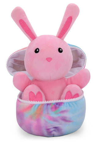 Iscream Bunny Zipper Egg Fleece Plush, Iscream, Bunny, cf-type-stuffed-animal, cf-vendor-iscream, Easter, Easter Basket Ideas, Easter Bunny, Easter Chick, EB Boys, EB Girls, Iscream, Iscream