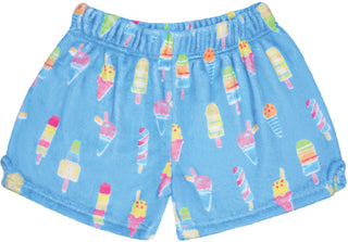 Iscream Sundae Funday Plush Shorts, Iscream, Corgi, EB Girls, Fleece Shorts, Gifts for Tween, Girls Sleep Shorts, Ice Cream, Ice cream Shorts, iscream, iscream shorts, Iscream Sundae Funday,