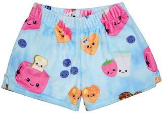 Iscream Breakfast Fun Plush Shorts, Iscream, EB Girls, Fleece Shorts, Gifts for Tween, Girls Sleep Shorts, iscream, Iscream Breakfast Fun, Iscream Breakfast Fun Plush Shorts, iscream shorts,