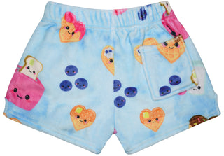 Iscream Breakfast Fun Plush Shorts, Iscream, EB Girls, Fleece Shorts, Gifts for Tween, Girls Sleep Shorts, iscream, Iscream Breakfast Fun, Iscream Breakfast Fun Plush Shorts, iscream shorts,