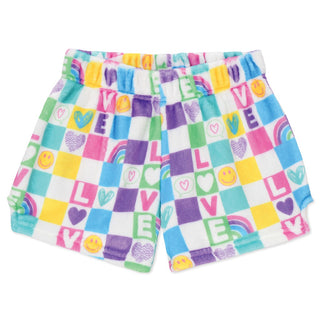 Iscream Talk About Love Plush Shorts, Iscream, EB Girls, Fleece Shorts, Gifts for Tween, Girls Sleep Shorts, iscream, Iscream Plush Shorts, iscream shorts, iscream-shop, plush shorts, Sleep S