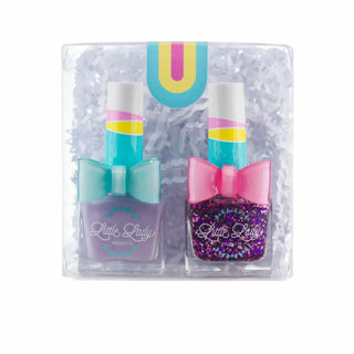 Lady Mermaid Duo Scented Nail Polish Set, Little Lady Products, cf-type-nail-polish, cf-vendor-little-lady-products, EB Girls, Glitter Nail Polish, Kids Nail Polish, Lady Lilac, Little Lady G