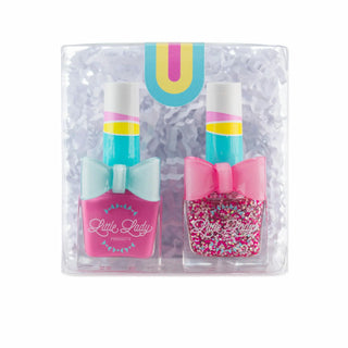 Bubblegum Unicorn Duo Scented Nail Polish Set, Little Lady Products, Bubblegum, cf-type-nail-polish, cf-vendor-little-lady-products, EB Girls, Glitter Nail Polish, Kids Nail Polish, Little La