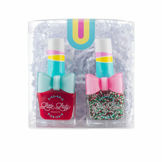 Holiday Duo - Strawberry Peppermint Sprinkles Set, Little Lady Products, All Things Holiday, Glitter Nail Polish, Holiday Duo Strawberry Peppermint Set, Kids Nail Polish, Little Lady Glitter