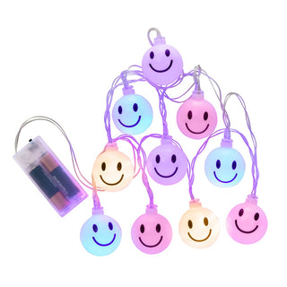 Iscream Happy Face String Lights, Iscream, cf-type-room-decor, cf-vendor-iscream, Gifts for Tweens, Happy Face, Happy Face String Lights, iScream, Iscream String Lights, iscream-shop, Light,