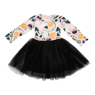Mila & Rose Trick or Treat Halloween L/S Tutu Dress, Mila & Rose, Halloween, Halloween Dress, Halloween Tutu Dress, Mila & Rose, Mila & Rose L/S Tutu Dress, Mila & Rose Trick or Treat Hallowe
