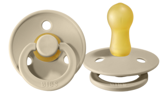 BIBS Pacifier 2 Pack - Sand, BIBS, BIBS, BIBS BPA-Free Natural Rubber Baby Pacifier, Bibs Classic Pacifier, BIBS Pacifier, BIBS Pacifier 2 Pack Sand, BIBS Pacifiers, Bibs Stage 1, Bibs Stage