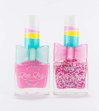 Bubblegum Unicorn Duo Scented Nail Polish Set, Little Lady Products, Bubblegum, cf-type-nail-polish, cf-vendor-little-lady-products, EB Girls, Glitter Nail Polish, Kids Nail Polish, Little La