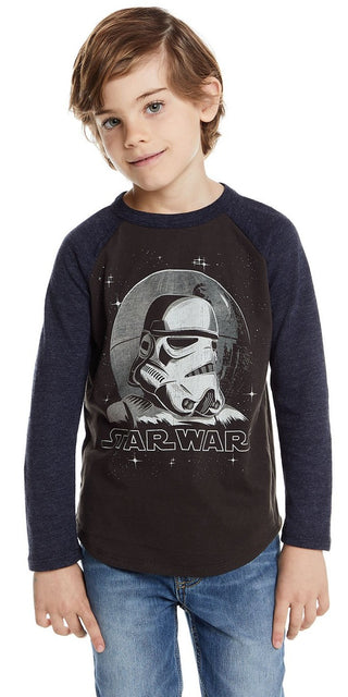 Chaser Star Wars - Storm Trooper L/S Raglan Tee, Chaser, Boys Clothing, Boys Tee, Chaser, Chaser Disney, Chaser Kids, Chaser Kids Tee, Chaser Star Wars, Chaser Star Wars - Storm Trooper L/S R