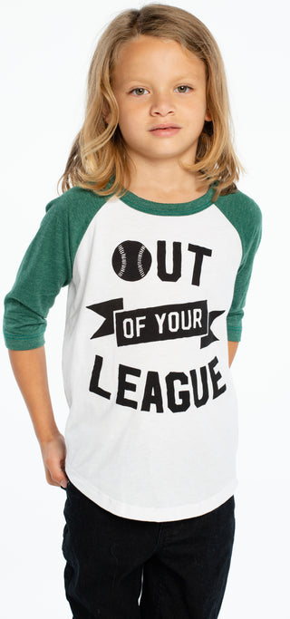 Chaser Out of Your League Raglan Baseball Tee, Chaser, Baseball, Baseball tee, Black Friday, Boys Clothing, Boys Tee, Chaser, Chaser Baseball, Chaser Brand, Chaser Kids, Chaser TShirt, Cyber