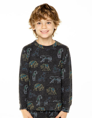 Chaser Stealth Tiger L/S Pullover, Chaser, Boys Clothing, Boys Tee, Chaser, Chaser Brand, Chaser Kids, Chaser Pullover, Chaser Stealth Tiger, Chaser Stealth Tiger L/S Pullover, Chaser TShirt,