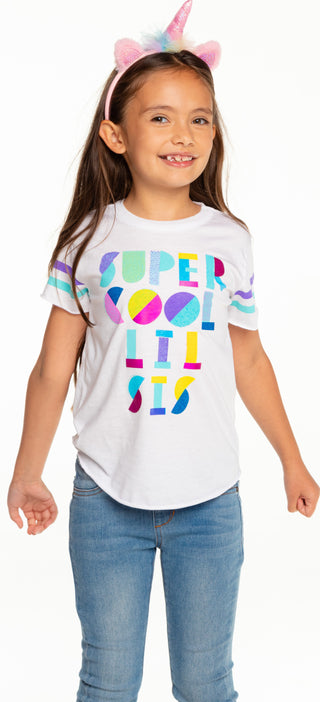 Chaser Cool Lil Sis Vintage Jersey S/S Shirttail Tee, Chaser, cf-size-5, cf-type-tee, cf-vendor-chaser, Chaser, Chaser Cool Lil Sis Vintage Jersey S/S Shirttail Tee, Chaser Kids, Chaser Kids