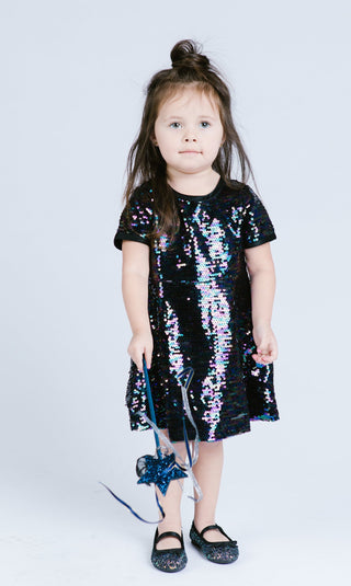 Doe A Dear Peacock Sequin Dress, Doe A Dear, Big Girls Dress, cf-size-4, cf-size-4t, cf-size-5, cf-type-dress, cf-vendor-doe-a-dear, Dequin dress, Doe A Dear, Doe A Dear Dress, Doe a Dear Pea