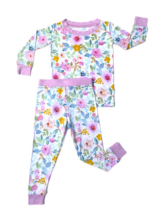 Little Sleepies Bella Blooms Bamboo 2pc L/S Pajama Set, Little Sleepies, Bamboo Pajama, Bamboo Pajama Set, Bamboo Pajamas, Bestaroo Pajamas, CM22, Little Sleepies, Little Sleepies 2pc L/S Paj