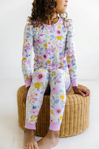 Little Sleepies Bella Blooms Bamboo 2pc L/S Pajama Set, Little Sleepies, Bamboo Pajama, Bamboo Pajama Set, Bamboo Pajamas, Bestaroo Pajamas, CM22, Little Sleepies, Little Sleepies 2pc L/S Paj