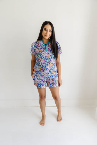 Little Sleepies Sweet Pea Floral Women's S/S Top w/Shorts Pajama Set, Little Sleepies, CM22, Little Sleepies Bella Blooms, Little Sleepies Bella Blooms Women's 2pc Bamboo S/S Pajama Set, Litt
