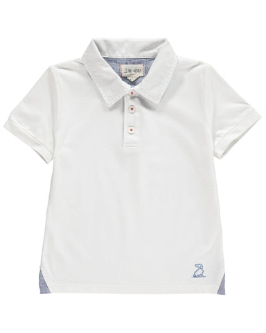Me & Henry White Polo S/S Shirt, Me & Henry, CM22, Cyber Monday, Els PW 5060, Els PW 8258, End of Year, End of Year Sale, JAN23, Me & Henry, Me & Henry Polo Shirt, Me & Hery Pique Polo, Me an