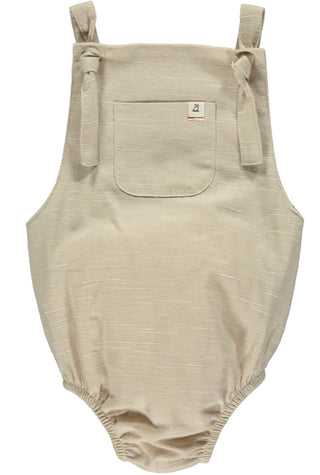 Me & Henry Stone Gauze Knotted Bubble, Me & Henry, Boy Bubble Romper, Boys Clothing, Bubble Romper, cf-size-3-6-months, cf-type-romper, cf-vendor-me-&-henry, CM22, Els PW 5060, Infant Boy Clo