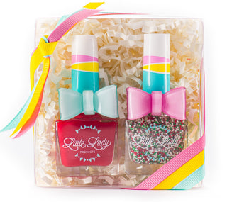 Holiday Duo - Strawberry Peppermint Sprinkles Set, Little Lady Products, All Things Holiday, Glitter Nail Polish, Holiday Duo Strawberry Peppermint Set, Kids Nail Polish, Little Lady Glitter