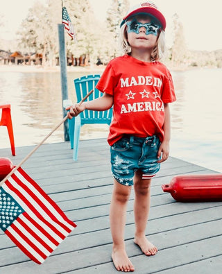 Brokedown Clothing Kid's Made in America Tee, Brokedown Clothing, 4th of July, 4th of July Shirt, Brokedown Clothing, Brokedown Clothing Kid's Made in America Tee, Brokedown Clothing Made in
