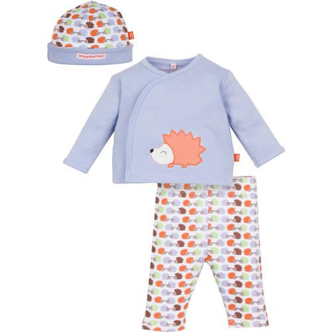 Magnificent Baby Woodland Hedgehogs 3pc Magnetic Kimono Set, Magnificent Baby, Baby Clothing, Baby Gift, Baby Shower, Baby Shower Gift, Cyber Monday, Els PW 5060, Els PW 8258, End of Year, En