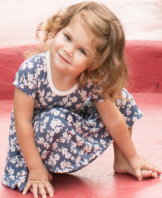 Indigo Floral S/S Dress, Bestaroo, Bestaroo Dress, Bestaroo Floral, Bestaroo Indigo Floral, Bestaroo Indigo Floral Dress, Bestaroo Indigo Floral Short Sleeve Dress, CM22, Dress, Floral Dress,