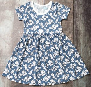 Indigo Floral S/S Dress, Bestaroo, Bestaroo Dress, Bestaroo Floral, Bestaroo Indigo Floral, Bestaroo Indigo Floral Dress, Bestaroo Indigo Floral Short Sleeve Dress, CM22, Dress, Floral Dress,
