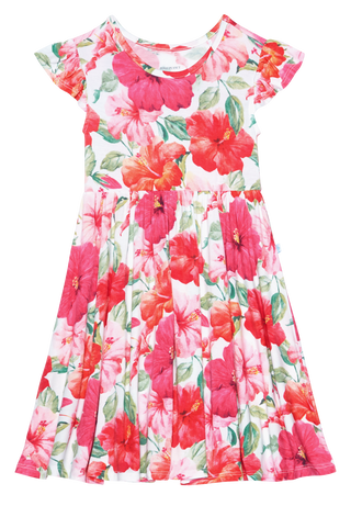 Posh Peanut Maui S/S Ruffled Capsleeve Twirl Dress, Posh Peanut, Dress, Posh PEanut, Posh Peanut Maui, Posh Peanut Maui S/S Ruffled Capsleeve Twirl Dress, Posh Peanut Maui Short Sleeve Ruffle