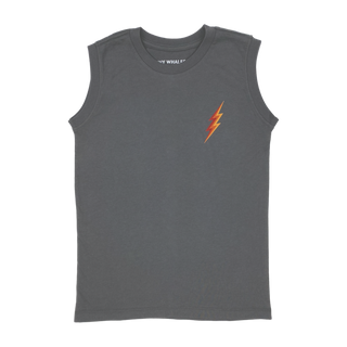 Tiny Whales Mr Dynamite Faded Black Muscle Tee, Tiny Whales, Boys, Boys Clothing, cf-size-6y, cf-size-8y, cf-type-shirt, cf-vendor-tiny-whales, Made in the USA, Mr Dynamite, Muscle Tee, Tiny