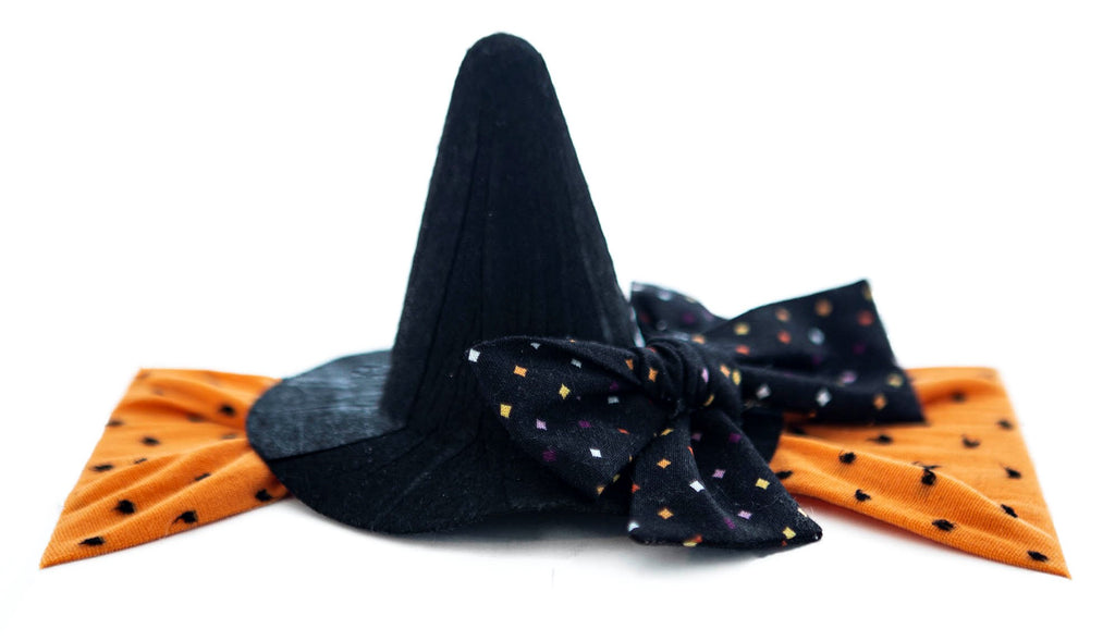 Baby Bling Witch Hat Novelty Headband Basically Bows Bowties