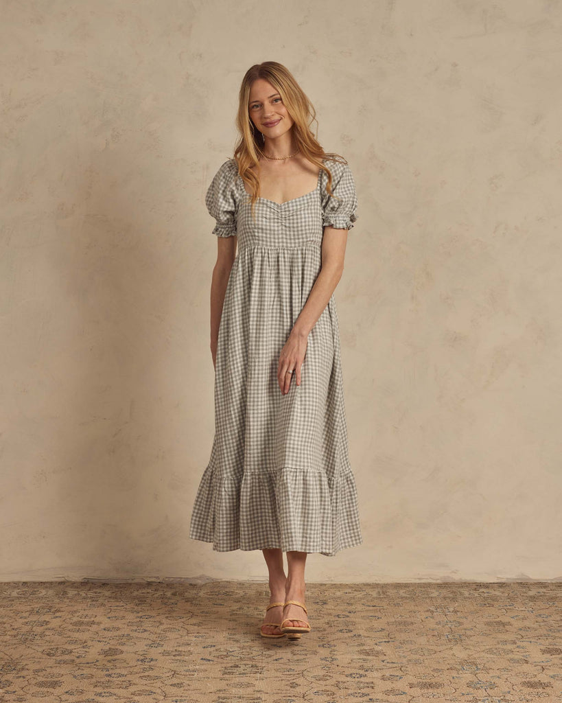 Womens dusty hot sale blue dress