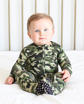 Posh Peanut Cadet Zippered Footie, Posh Peanut, Camo Footie, Posh Custom Sale, Posh Peanut, Posh Peanut Cadet, Posh Peanut Cadet Zippered Footie, Posh Peanut Camo, Posh Peanut Fall 2020, Posh
