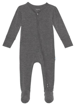Posh Peanut Charcoal Heather Footie with Zipper, Posh Peanut, Posh Peanut, Posh Peanut Charcoal Heather, Posh Peanut Charcoal Heather Footie with Zipper, posh peanut fall 2020, Posh Peanut Fo