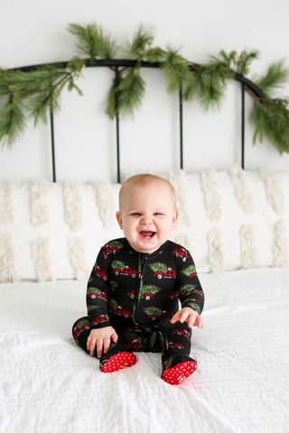 Posh Peanut Levi Zippered Footie, Posh Peanut, All Things Holiday, Holiday Pajama, Holiday Pajamas, Posh Peanut, Posh Peanut Christmas, Posh Peanut Christmas Footie, Posh Peanut family Pajama