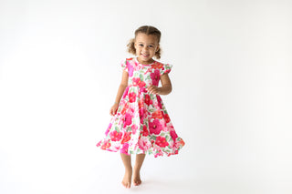 Posh Peanut Maui S/S Ruffled Capsleeve Twirl Dress, Posh Peanut, Dress, Posh PEanut, Posh Peanut Maui, Posh Peanut Maui S/S Ruffled Capsleeve Twirl Dress, Posh Peanut Maui Short Sleeve Ruffle