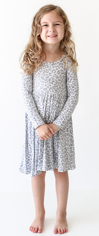 Posh Peanut Minka L/S Twirl Dress, Posh Peanut, Posh Peanut, Posh Peanut Dress, Posh Peanut Fall 2020, Posh Peanut Minka, Posh Peanut Minka L/S Twirl Dress, Posh Peanut Snow Leopard, Posh Pea