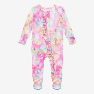 Posh Peanut Joplin Ruffled Zippered Footie, Posh Peanut, Posh Peanut, Posh Peanut Footie, Posh Peanut Footie with Zipper, Posh Peanut Joplin, Posh Peanut Joplin Ruffled Zippered Footie, Posh