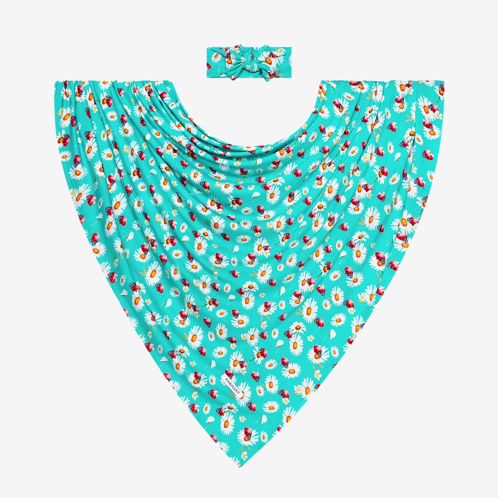 Posh Peanut Ladybug Swaddle & Headband Set Basically Bows & Bowties