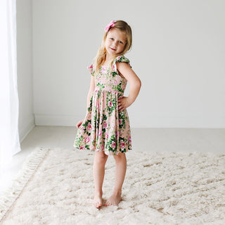 Posh Peanut Renia Ruffled Capsleeve Twirl Dress, Posh Peanut, Posh Peanut, Posh Peanut Renia, Posh Peanut Ruffled Capsleeve Henley Twirl Dress, Posh Peanut Twirl Dress, POSH40, PP Mother's Da