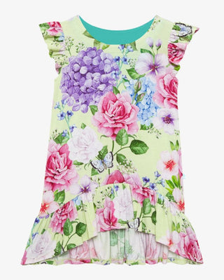 Posh Peanut Georgina Basic Ruffled Capsleeve Hi Low Dress, Posh Peanut, cf-size-8y, cf-size-9y, cf-type-dress, cf-vendor-posh-peanut, Posh Custom Sale, Posh Peanut, Posh Peanut Basic Ruffled